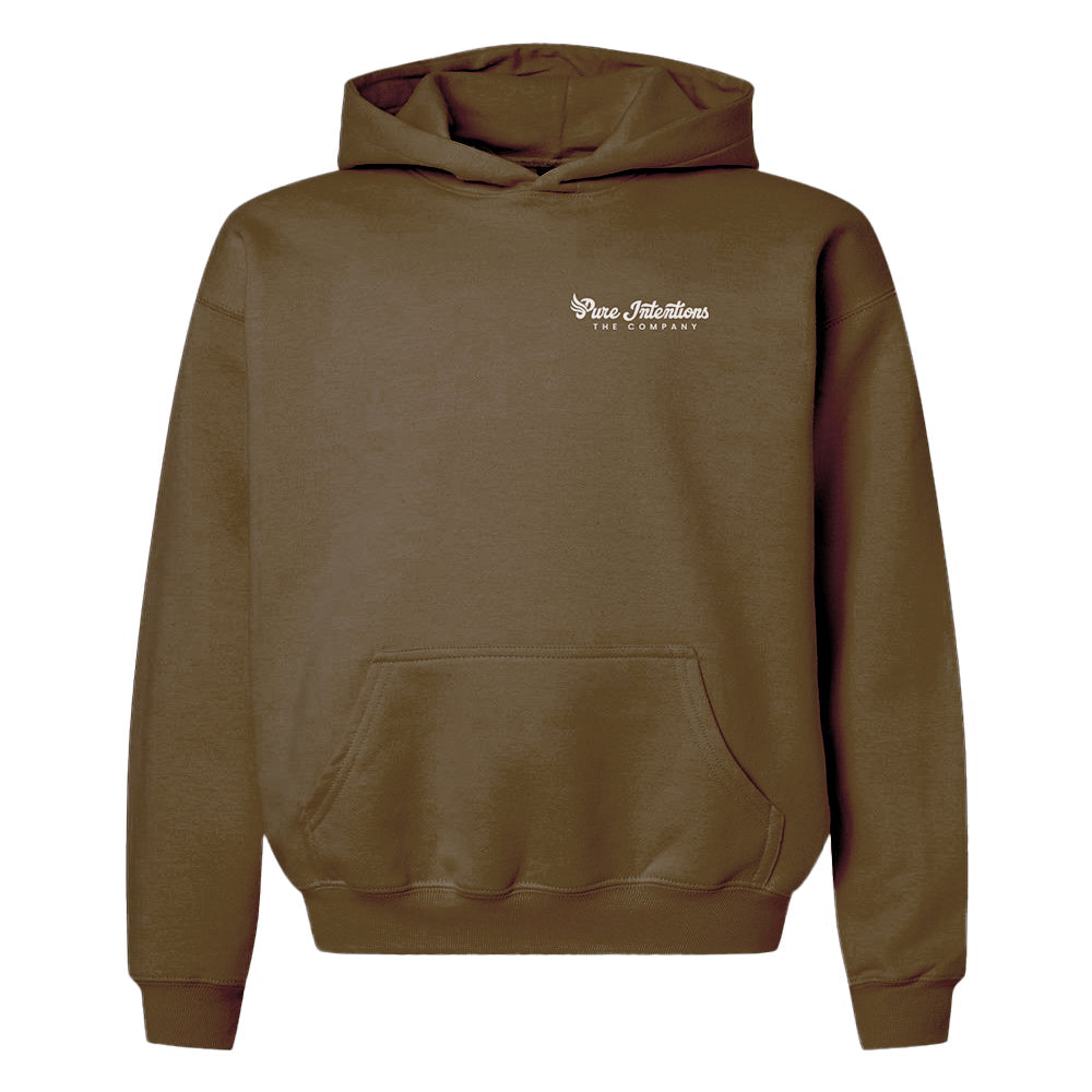 Hoodie Sweatshirt - Brown