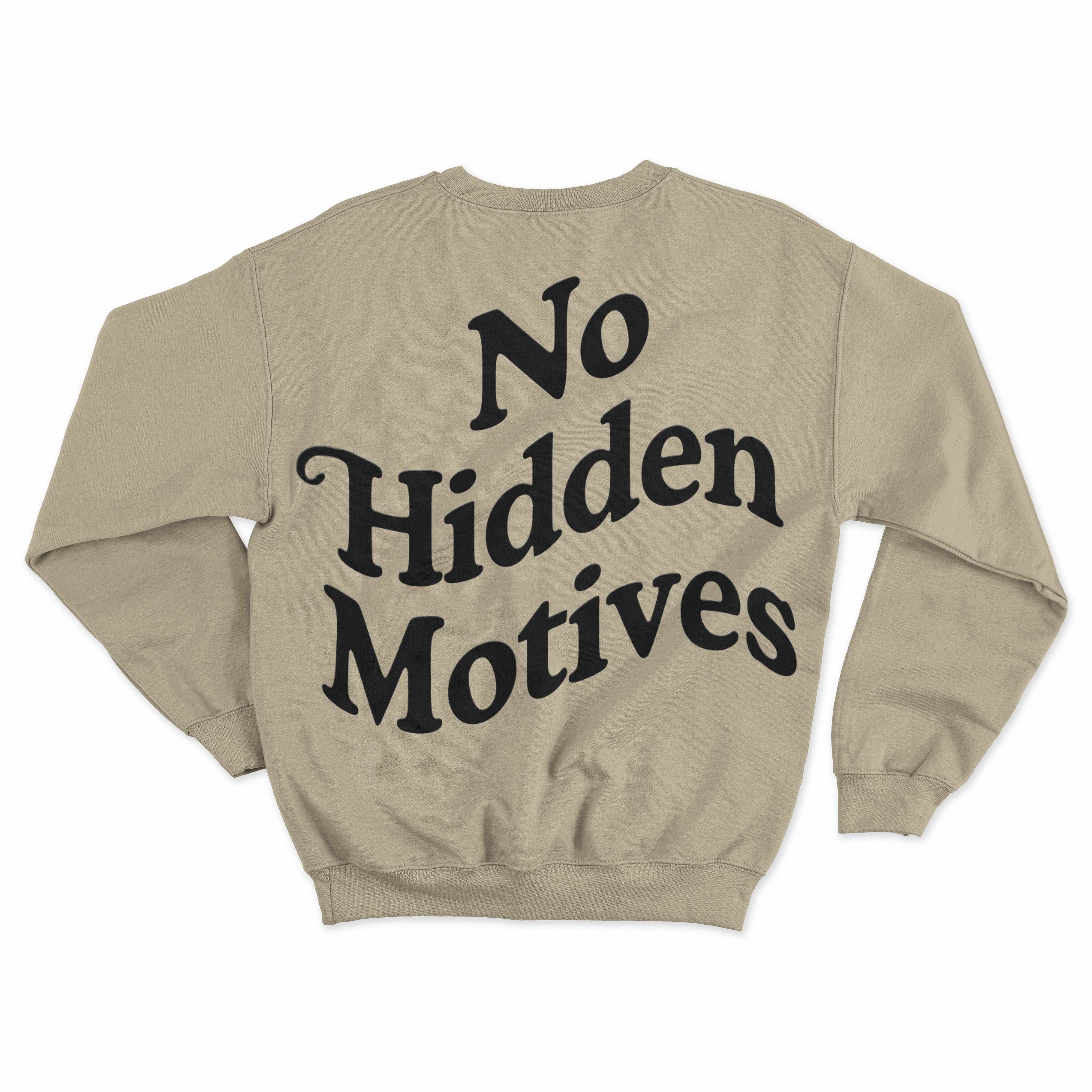 Sweatshirt - Beige / Black Back
