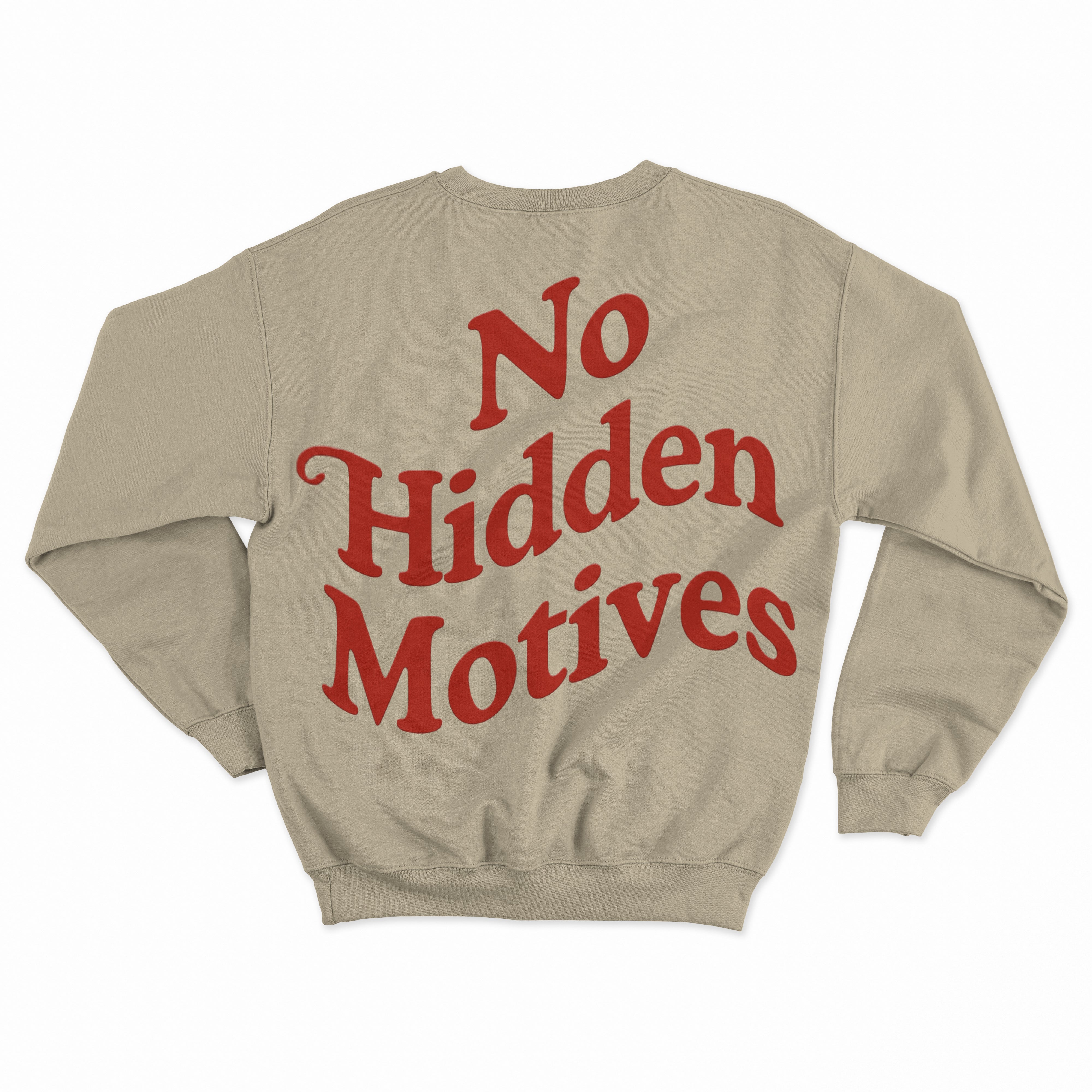 Sweatshirt - Beige / Red Back