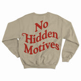 Sweatshirt - Beige / Red Back
