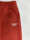 clay red active pants