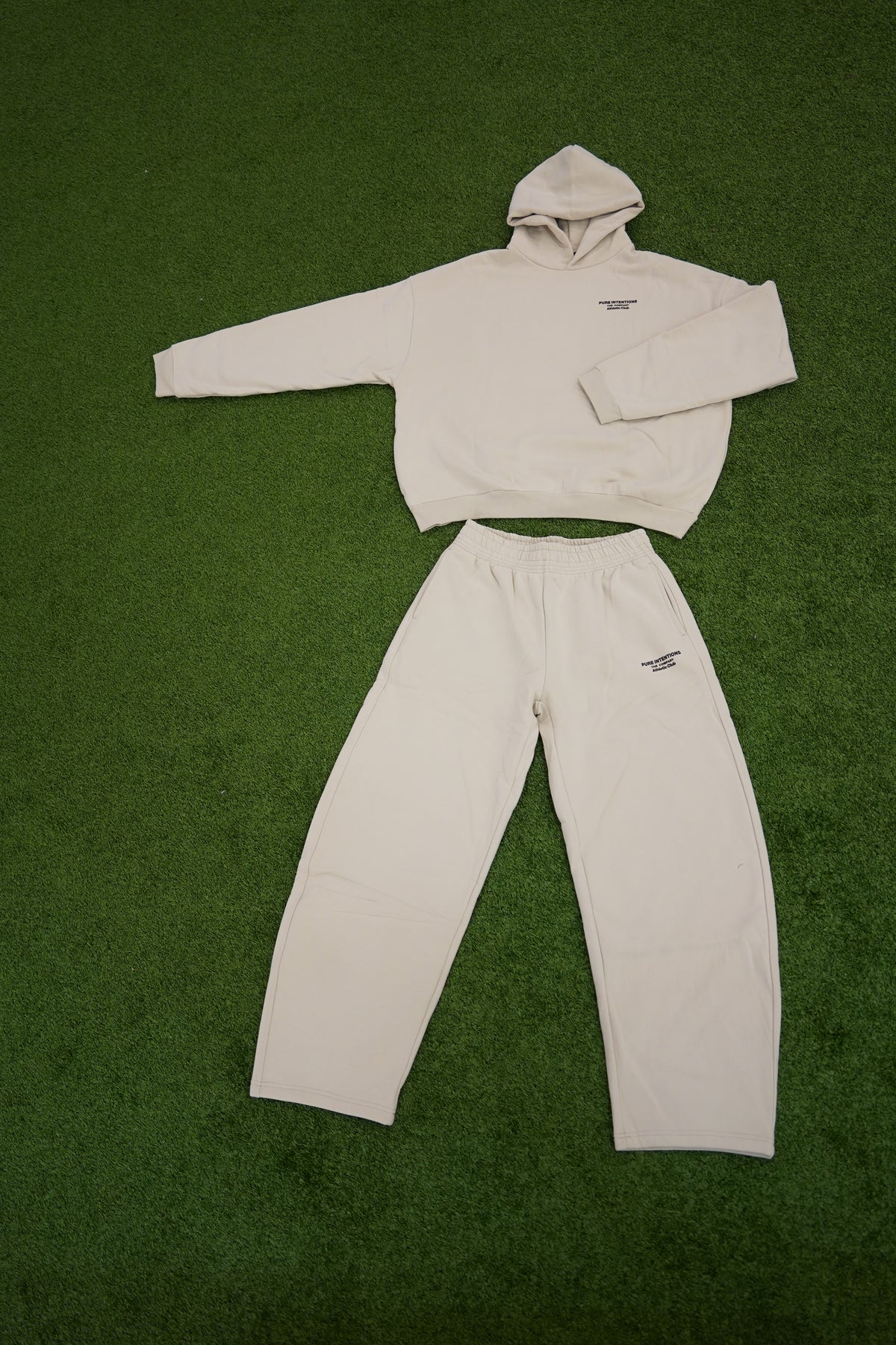 bone white active pants