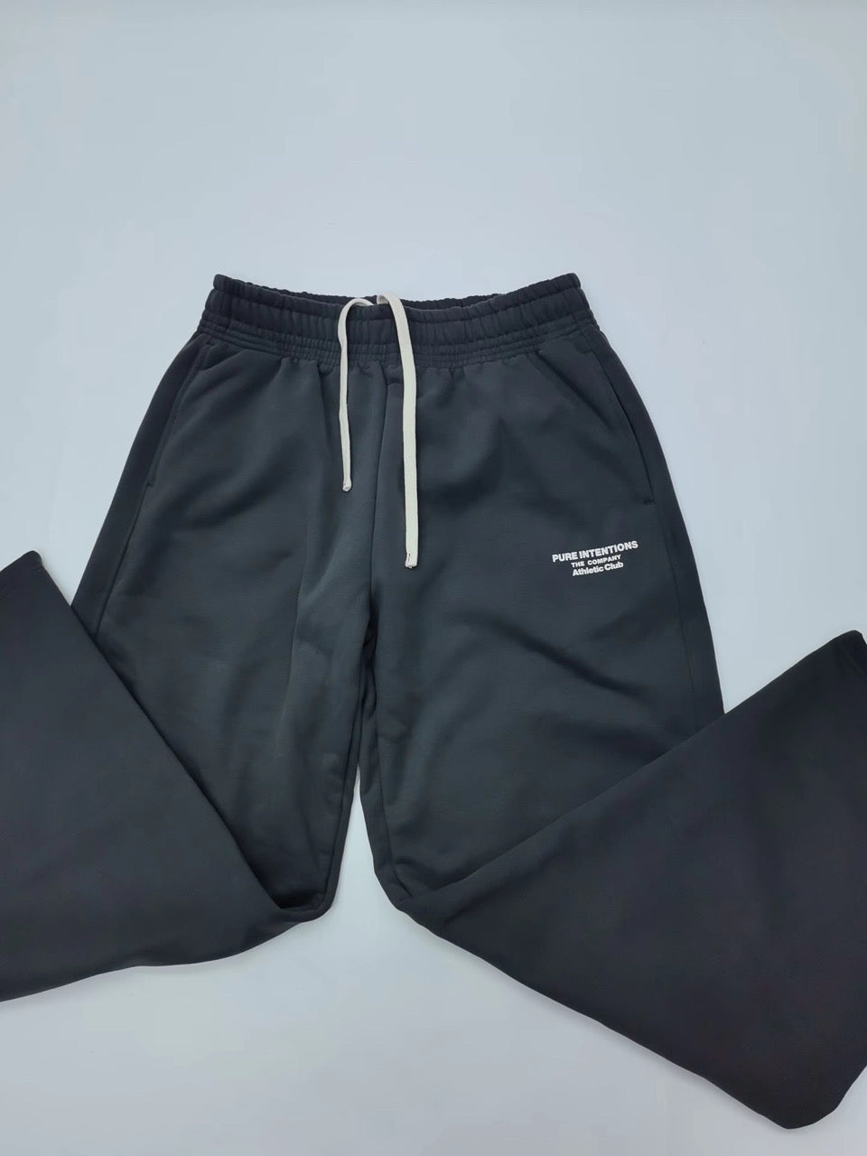 Smoke grey active fleece pants