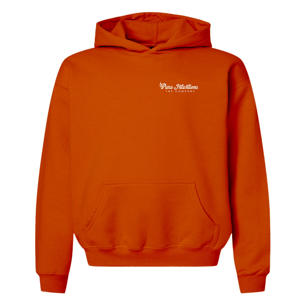 Hoodie Sweatshirt - Burnt Orange